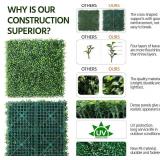 Yaheetech 6 Piece 20" X 20" Artificial Boxwood Panels