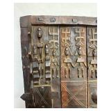 Excellent Early Relief Carved Dogon Granary Door