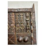 Excellent Early Relief Carved Dogon Granary Door