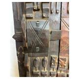 Excellent Early Relief Carved Dogon Granary Door