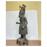 LARGE Old Benin Bronze Sculpture of an Oba