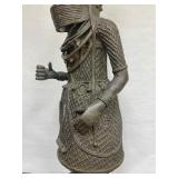 LARGE Old Benin Bronze Sculpture of an Oba
