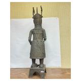 LARGE Old Benin Bronze Sculpture of an Oba
