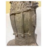 LARGE Old Benin Bronze Sculpture of an Oba