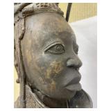 LARGE Old Benin Bronze Sculpture of an Oba
