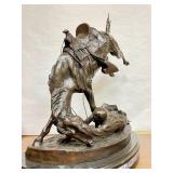 LARGE Old Vintage Frederic Remington Bronze Sculpture - "Wicked Pony"