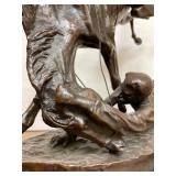 LARGE Old Vintage Frederic Remington Bronze Sculpture - "Wicked Pony"
