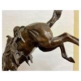 LARGE Old Vintage Frederic Remington Bronze Sculpture - "Wicked Pony"