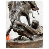 LARGE Old Vintage Frederic Remington Bronze Sculpture - "Wicked Pony"