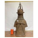 Monumental Antique Benin Bronze Bust Sculpture