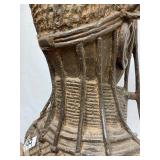 Monumental Antique Benin Bronze Bust Sculpture