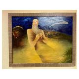 Large and Exceptional Original Oil on Canvas by Kashmiri Khosa - "Music of Spheres"