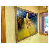 Large and Exceptional Original Oil on Canvas by Kashmiri Khosa - "Music of Spheres"