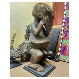 LARGE Old Mambila Standing Male Tadep Statue