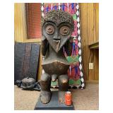 LARGE Old Mambila Standing Male Tadep Statue