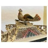 Great Looking LARGE Oriental Carved Bone etc Elaborate Carriage on Bridge Scene