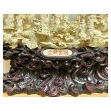 Large & Wonderfully Carved Chinese Highly Detailed Bone Sculpture w/Many Figures