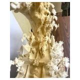 Large & Wonderfully Carved Chinese Highly Detailed Bone Sculpture w/Many Figures