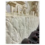 Large & Wonderfully Carved Chinese Highly Detailed Bone Sculpture w/Many Figures
