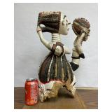 Unusual Old Dual Figure Temne Helmet Mask