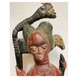 Excellent old Mami Wata Figure w/Serpent - West Africa