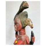 Excellent old Mami Wata Figure w/Serpent - West Africa