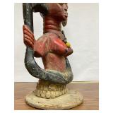 Excellent old Mami Wata Figure w/Serpent - West Africa