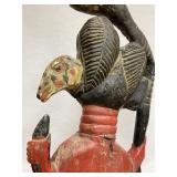 Excellent old Mami Wata Figure w/Serpent - West Africa