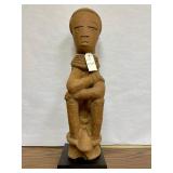 Outstanding Ancient African Terracotta Seated Nok Figure