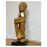 Outstanding Ancient African Terracotta Seated Nok Figure