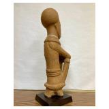 Outstanding Ancient African Terracotta Seated Nok Figure