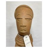 Outstanding Ancient African Terracotta Seated Nok Figure