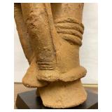 Outstanding Ancient African Terracotta Seated Nok Figure