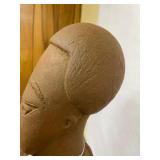 Outstanding Ancient African Terracotta Seated Nok Figure