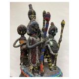 Large & Impressive Old Yoruba Beaded Figural Headdress #2