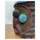Large & Impressive Old Yoruba Beaded Figural Headdress #2