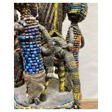 Large & Impressive Old Yoruba Beaded Figural Headdress #2