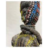 Large & Impressive Old Yoruba Beaded Figural Headdress #2