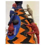 Large & Elaborate Old Yoruba Beaded Crown #1