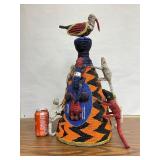 Large & Elaborate Old Yoruba Beaded Crown #1