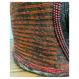 Large & Impressive Old Yoruba Beaded Figural Headdress #1