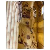 Vintage Highly Detailed Oriental Royal Processional Scene Statue