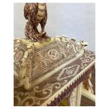 Vintage Highly Detailed Oriental Royal Processional Scene Statue