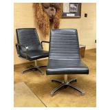 2 Great Looking Mid Century CHROMECRAFT Swivel Office/Desk Chairs