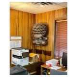 Gigantic Old Bamileke Helmet Mask