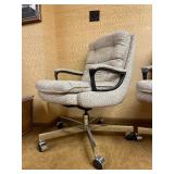 Lot of 3 Rolling Padded Office Swivel Chairs by LA-Z-BOY