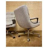 Lot of 3 Rolling Padded Office Swivel Chairs by LA-Z-BOY