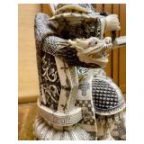Large & Ornately Detailed Seated Chinese Royal Figure