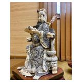 Large & Ornately Detailed Seated Chinese Royal Figure