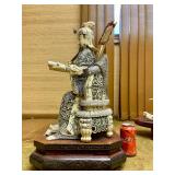 Large & Ornately Detailed Seated Chinese Royal Figure